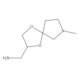 {7-Methyl-1,4-dioxa-7-azaspiro[4.4]nonan-2-yl}methanamine Structure