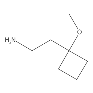 2-(1-Methoxycyclobutyl)ethan-1-amine Structure