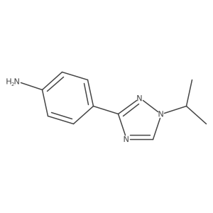 4-[1-(propan-2-yl)-1H-1,2,4-triazol-3-yl]aniline Structure