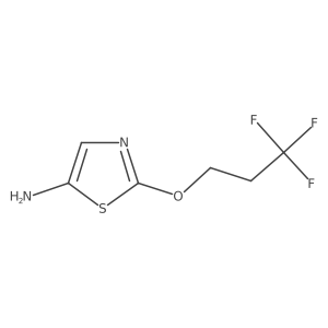 2-(3,3,3-Trifluoropropoxy)-1,3-thiazol-5-amine结构式