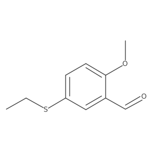 5-(Ethylthio)-2-methoxybenzaldehyde结构式