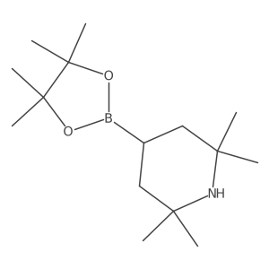 2,2,6,6-Tetramethyl-4-(4,4,5,5-tetramethyl-1,3,2-dioxaborolan-2-yl)piperidine Structure