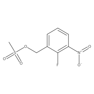 2-Fluoro-3-nitrobenzyl methanesulfonate结构式