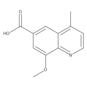 8-Methoxy-4-methyl-6-quinolinecarboxylic acid Structure