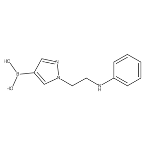 B-[1-[2-(phenylamino)ethyl]-1H-pyrazol-4-yl]boronic acid Structure