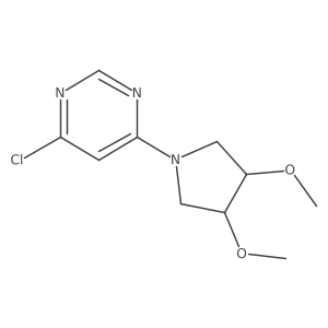 4-Chloro-6-(3,4-dimethoxypyrrolidin-1-yl)pyrimidine Structure