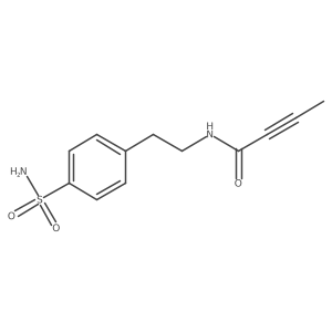 N-[2-(4-Sulfamoylphenyl)ethyl]but-2-ynamide结构式