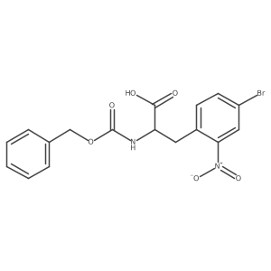 2-{[(Benzyloxy)carbonyl]amino}-3-(4-bromo-2-nitrophenyl)propanoic acid Structure