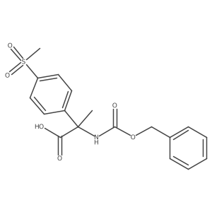 2-{[(Benzyloxy)carbonyl]amino}-2-(4-methanesulfonylphenyl)propanoic acid Structure