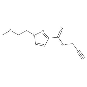 1-(2-Methoxyethyl)-N-(prop-2-yn-1-yl)-1H-pyrazole-3-carboxamide Structure