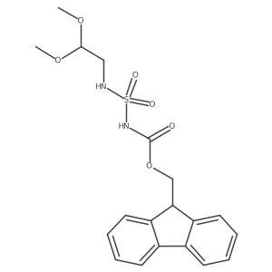 7-Oxa-3-thia-2,4-diazaoctanoic acid, 6-methoxy-, 9H-fluoren-9-ylmethyl ester, 3,3-dioxide Structure