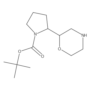 Tert-butyl 2-(morpholin-2-yl)pyrrolidine-1-carboxylate Structure