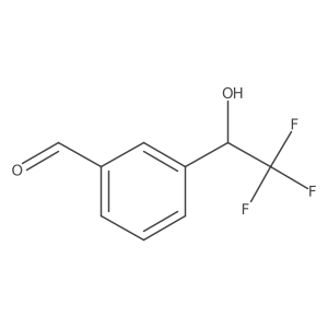 3-(2,2,2-Trifluoro-1-hydroxyethyl)benzaldehyde Structure