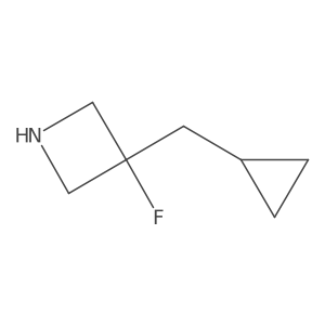 3-(Cyclopropylmethyl)-3-fluoro-azetidine Structure