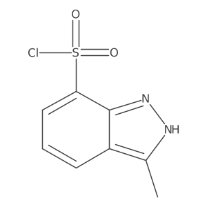 3-Methyl-1H-indazole-7-sulfonyl chloride结构式