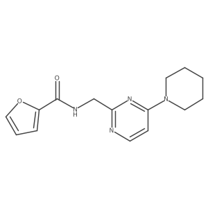 N-((4-(piperidin-1-yl)pyrimidin-2-yl)methyl)furan-2-carboxamide Structure
