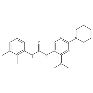 1-(4-(Dimethylamino)-2-(piperidin-1-yl)pyrimidin-5-yl)-3-(2,3-dimethylphenyl)urea Structure