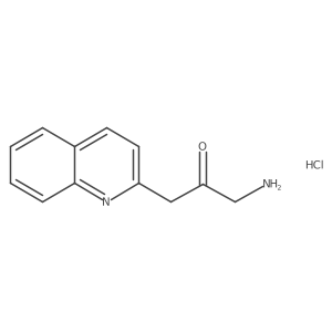 1-Amino-3-(quinolin-2-yl)propan-2-one hydrochloride结构式