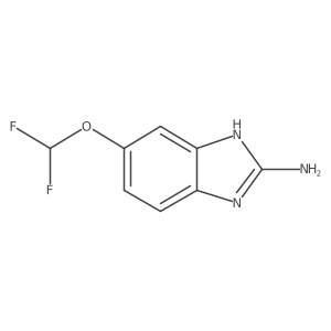 6-(difluoromethoxy)-1H-benzimidazol-2-amine结构式