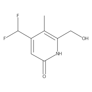 4-(Difluoromethyl)-6-(hydroxymethyl)-5-methylpyridin-2-ol Structure