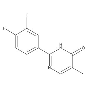 2-(3,4-Difluorophenyl)-5-methyl-4(3H)-pyrimidinone结构式