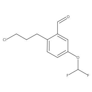 2-(3-Chloropropyl)-5-(difluoromethoxy)benzaldehyde结构式