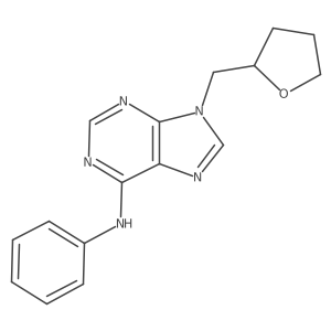 9-[(oxolan-2-yl)methyl]-N-phenyl-9H-purin-6-amine Structure