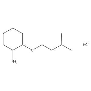 (1R,2R)-2-(3-methylbutoxy)cyclohexan-1-amine hydrochloride Structure