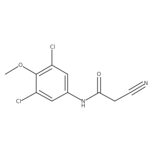 2-Cyano-N-(3,5-dichloro-4-methoxyphenyl)-acetamide Structure