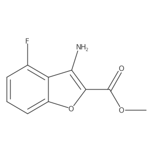 3-Amino-4-fluoro-benzofuran-2-carboxylic acid methyl ester Structure