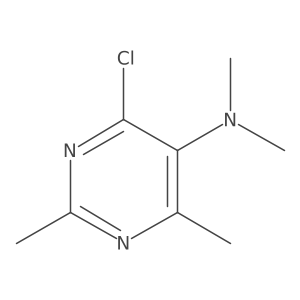 4-Chloro-N,N,2,6-tetramethylpyrimidin-5-amine结构式