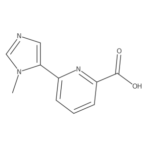 6-(1-methyl-1H-imidazol-5-yl)pyridine-2-carboxylic acid Structure