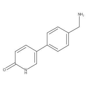 5-[4-(Aminomethyl)phenyl]-1,2-dihydropyridin-2-one结构式