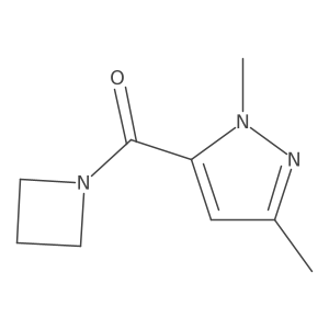 azetidin-1-yl(1,3-dimethyl-1H-pyrazol-5-yl)methanone结构式
