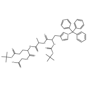 (6R,9S,12S)-12-(3-(tert-Butoxy)-3-oxopropyl)-2,2,9-trimethyl-4,7,10,13-tetraoxo-6-((1-trityl-1H-imidazol-4-yl)methyl)-3-oxa-5,8,11,14-tetraazahexadecan-16-oic acid结构式