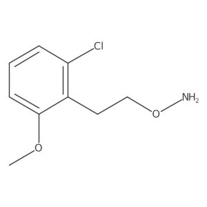 O-[2-(2-chloro-6-methoxyphenyl)ethyl]hydroxylamine结构式