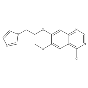 4-Chloro-6-methoxy-7-(2-(imidazol-1-yl)ethoxy)quinazoline Structure