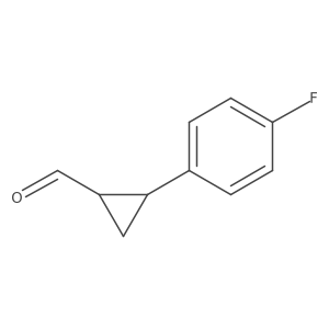 Rel-(1R,2R)-2-(4-fluorophenyl)cyclopropane-1-carbaldehyde Structure