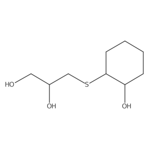 3-{[(1S,2S)-2-hydroxycyclohexyl]sulfanyl}propane-1,2-diol Structure