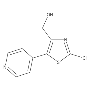 (2-Chloro-5-(pyridin-4-yl)thiazol-4-yl)methanol结构式