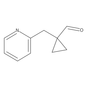 1-(Pyridin-2-ylmethyl)cyclopropane-1-carbaldehyde Structure