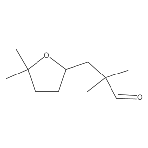 3-(5,5-Dimethyloxolan-2-yl)-2,2-dimethylpropanal Structure