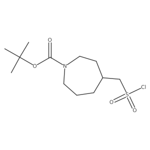 Tert-butyl 4-[(chlorosulfonyl)methyl]azepane-1-carboxylate结构式