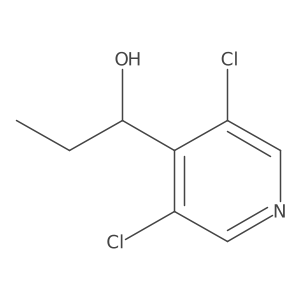 1-(3,5-Dichloropyridin-4-yl)propan-1-ol结构式