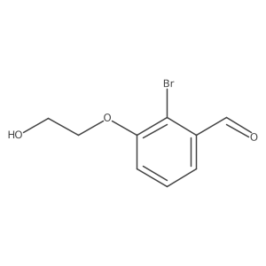 2-Bromo-3-(2-hydroxyethoxy)benzaldehyde Structure