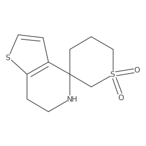 6',7'-dihydro-5'H-spiro[1lambda6-thiane-3,4'-thieno[3,2-c]pyridine]-1,1-dione结构式