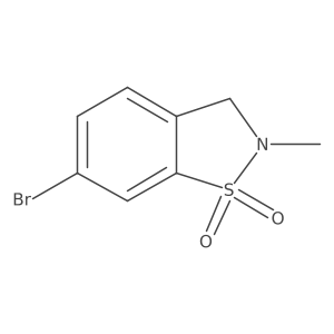 6-Bromo-2-methyl-2,3-dihydrobenzo[D]isothiazole 1,1-dioxide Structure