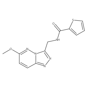 N-((6-methoxy-[1,2,4]triazolo[4,3-b]pyridazin-3-yl)methyl)thiophene-2-carboxamide结构式