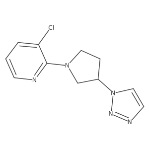 2-(3-(1H-1,2,3-triazol-1-yl)pyrrolidin-1-yl)-3-chloropyridine Structure