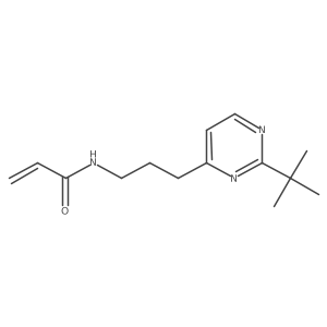 N-[3-(2-tert-butylpyrimidin-4-yl)propyl]prop-2-enamide Structure